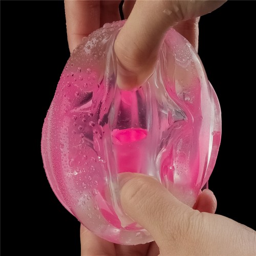 Прозрачный мастурбатор светящийся в темноте Lumino Play Pink Glow Masturbator
