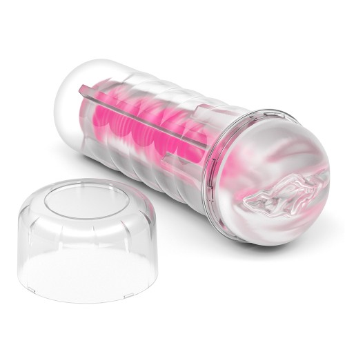 Прозрачный мастурбатор светящийся в темноте Lumino Play Pink Glow Masturbator