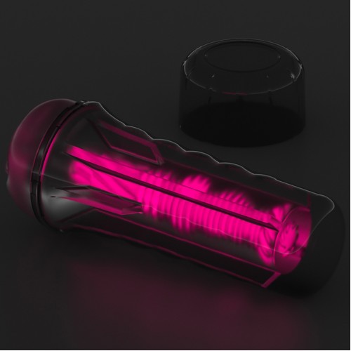Прозрачный мастурбатор светящийся в темноте Lumino Play Pink Glow Masturbator