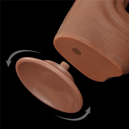 Реалистичный фаллоимитатор-мулат на присоске Lovetoy Sliding-Skin Dual Layer Dong 29 см