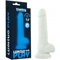 Светящийся в темноте фаллос на присоске Lumino Play Dildo 18 см