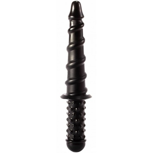 Двухсторонний фаллос с рельефным рисунком X-Men Sword Handle 35 см