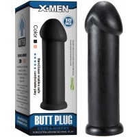 Черный фаллоимитатор с ярко выраженной головкой X-Men Butt Plug 26 см