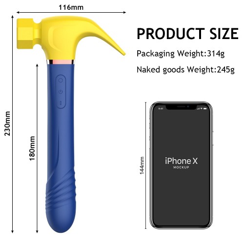 Вибростимулятор-молоток с пульсирующей рукоятью