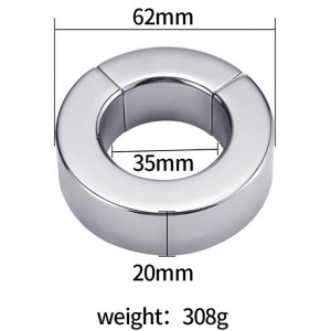 Эрекционное кольцо из стали на магнитах с шириной 2 см (иной угол)