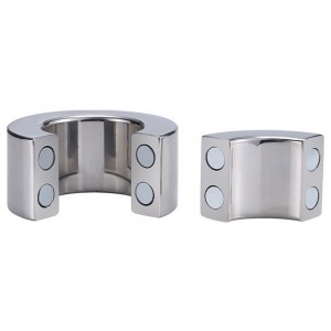 Эрекционное кольцо из стали на магнитах с шириной 3 см (иной угол)