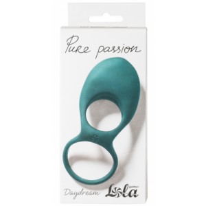 Эрекционное виброкольцо Pure Passion Daydream Green (иной угол)