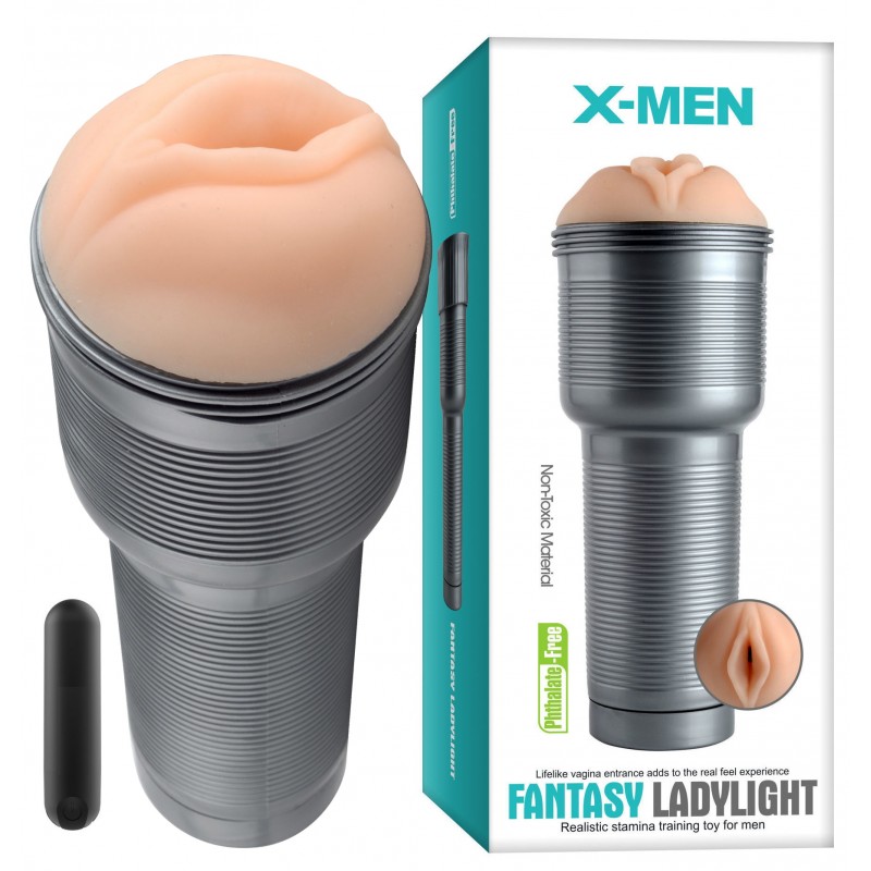 Мастурбатор в колбе с перезаряжаемой вибропулей X-Men Fantasy Ladylight