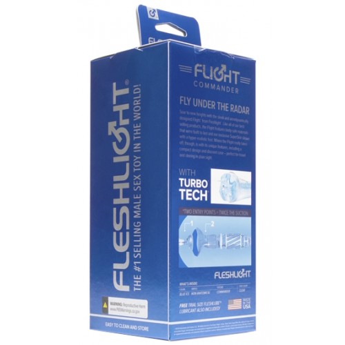 Прозрачный мастурбатор Fleshlight Flight Commander Smooth Case