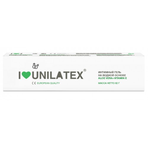 Интимный гель на водной основе Unilatex Gel с Алоэ Вера и Витамином E 80 мл