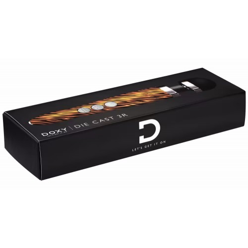 Перезаряжаемый вибромассажер с пульсацией Doxy Die Cast 3R тигровый