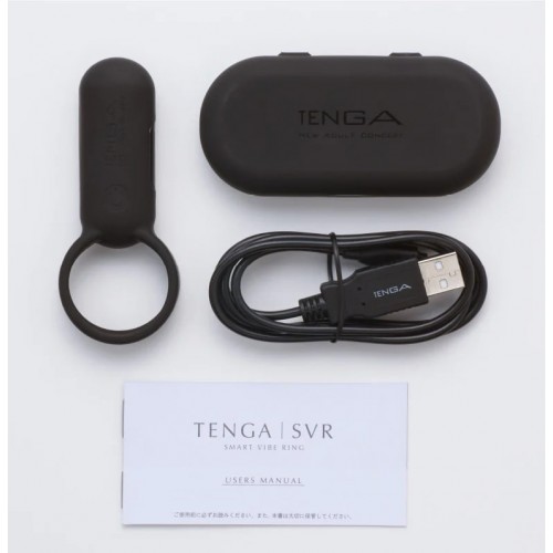 Эрекционное кольцо Tenga Smart Vibe черное