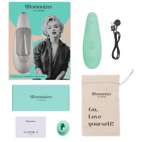Бесконтактный стимулятор клитора Womanizer Marilyn Monroe Mint