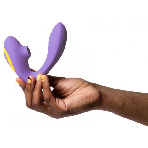 Вибратор с вакуумно-волновым стимулятором клитора Romp Reverb сиреневый