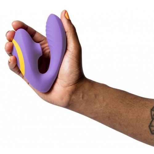 Вибратор с вакуумно-волновым стимулятором клитора Romp Reverb сиреневый