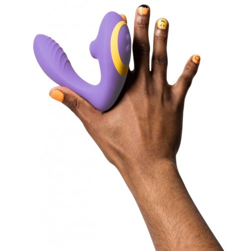 Вибратор с вакуумно-волновым стимулятором клитора Romp Reverb сиреневый