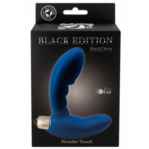 Стимулятор простаты с вибрацией Wonder Touch Blue (иной угол)