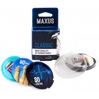 Презервативы в пластиковом кейсе Maxus №3 Classic классические