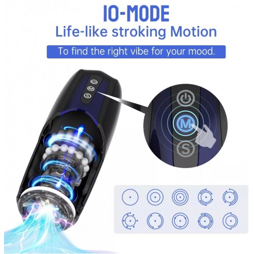 Интерактивный смарт-мастурбатор с функцией толчков и эффектом всасывания Magic Motion Xone