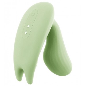 Вагинально-клиторальный смарт-стимулятор Magic Motion Umi зеленый (иной угол)
