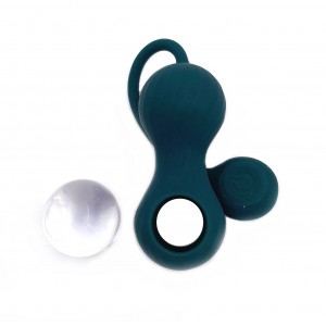 Набор вагинальных смарт-шариков с вибрацией Magic Motion Crystal Duo (иной угол)