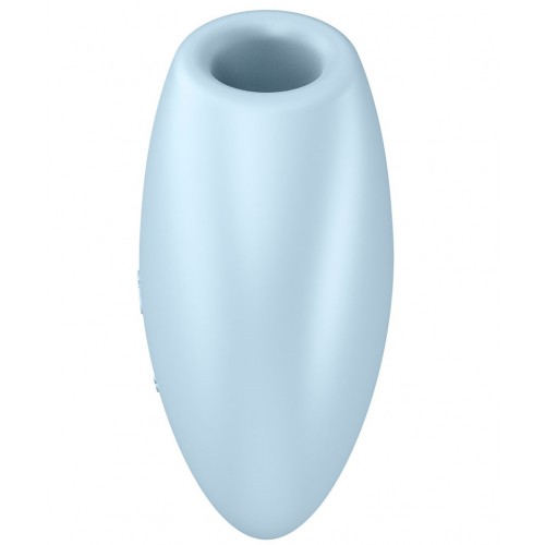 Голубой вакуумно-волновой стимулятор с вибрацией Satisfyer Cutie Heart