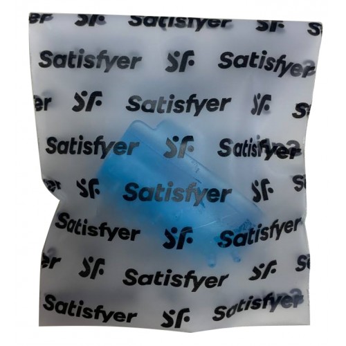 Насадка на палец Satisyer Eis голубая