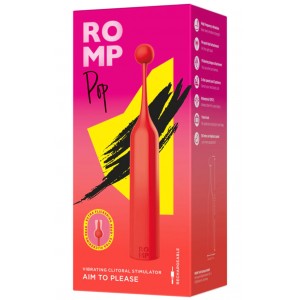 Точечный вибростимулятор Romp Pop красный (иной угол)
