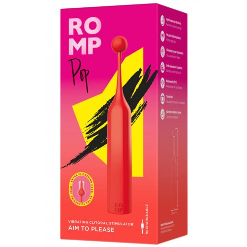 Точечный вибростимулятор Romp Pop красный