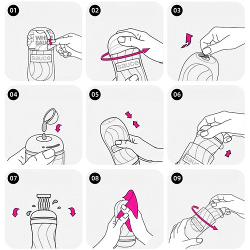 Мастурбатор для умеренной стимуляции Sauce Black Pepper