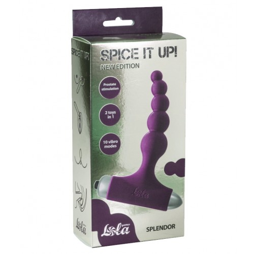 Анальная пробка Spice It Up New Edition Splendor фиолетовая 