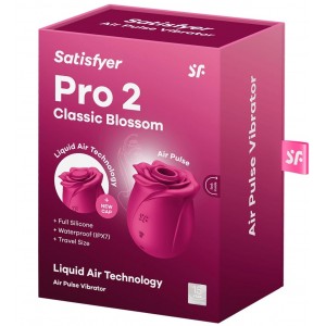 Вакуумно-волновой бесконтактный стимулятор Satisfyer Pro 2 Classic Blossom (иной угол)