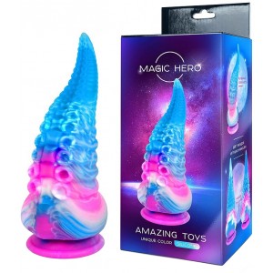 Разноцветный фаллос в виде щупальца Magic Hero 21 см