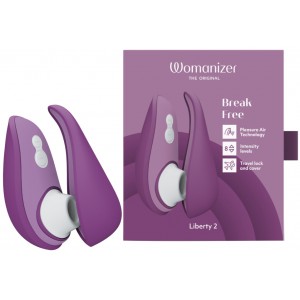 Бесконтактный вакуумно-волновой стимулятор клитора Womanizer Liberty 2 красный