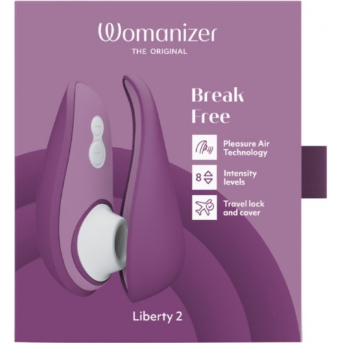 Бесконтактный вакуумно-волновой стимулятор клитора Womanizer Liberty 2 красный
