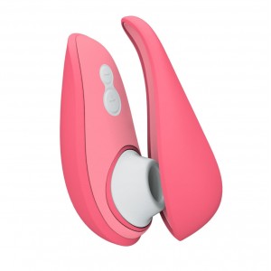 Бесконтактный вакуумно-волновой стимулятор клитора Womanizer Liberty 2 розовый (иной угол)