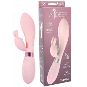 Перезаряжаемый вибратор Ideep PRO Theona розовый 