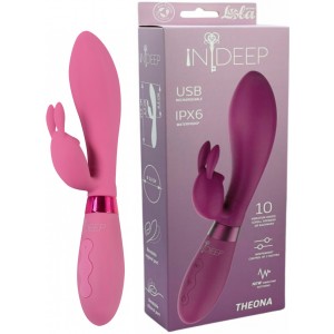 Перезаряжаемый вибратор Ideep PRO Theona фуксия