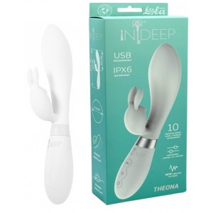 Перезаряжаемый вибратор Ideep PRO Theona белый 