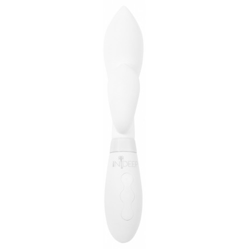 Перезаряжаемый вибратор Ideep PRO Juna белый 