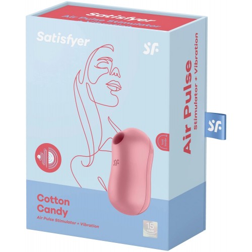 Вакуумно-волновой стимулятор клитора с вибрацией Satisfyer Cotton Candy