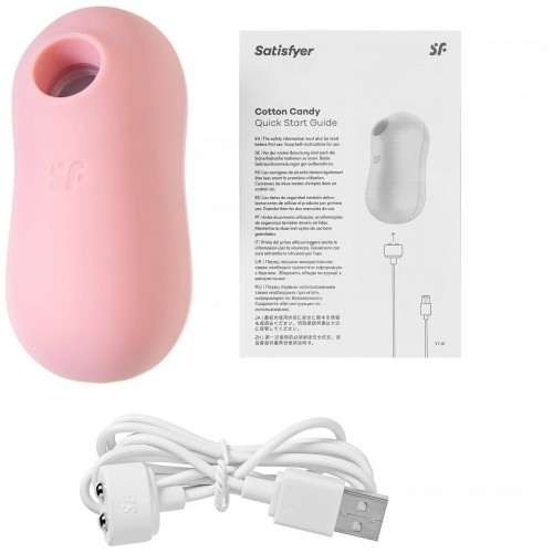 Вакуумно-волновой стимулятор клитора с вибрацией Satisfyer Cotton Candy