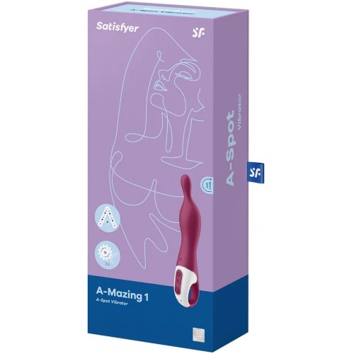 Универсальный вибратор с точечным стимулятором Satisfyer A-Mazing 1 малиновый
