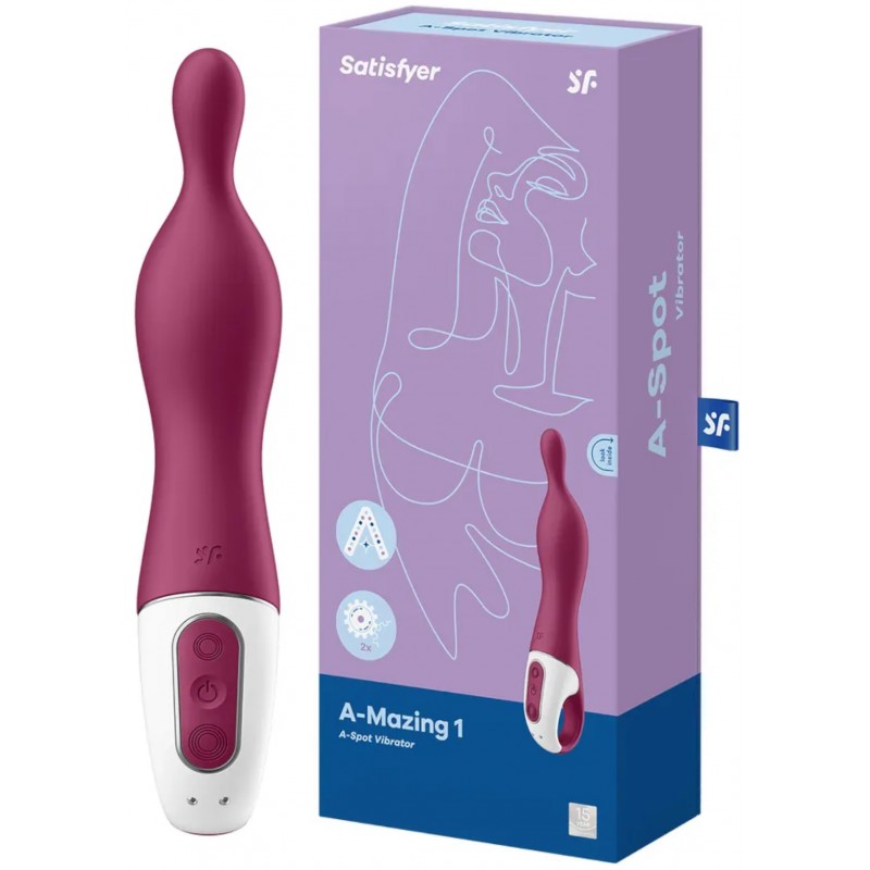 Универсальный вибратор с точечным стимулятором Satisfyer A-Mazing 1 малиновый