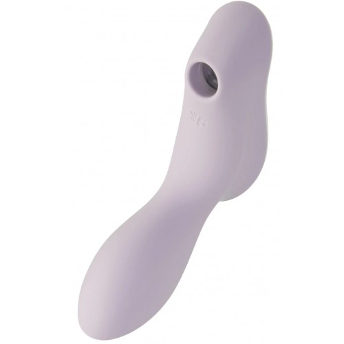 Вакуумный вибростимулятор для клитора и точки G Satisfyer Curvy Trinity 2 сиреневый