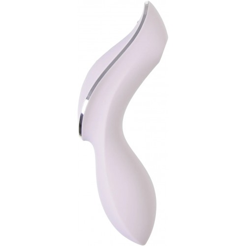 Вакуумный вибростимулятор для клитора и точки G Satisfyer Curvy Trinity 2 сиреневый