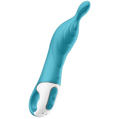 Универсальный вибратор с точечным стимулятором Satisfyer A-Mazing 2 бирюзовый
