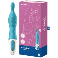 Универсальный вибратор с точечным стимулятором Satisfyer A-Mazing 2 бирюзовый