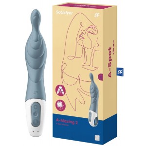 Универсальный вибратор с точечным стимулятором Satisfyer A-Mazing 2 серый