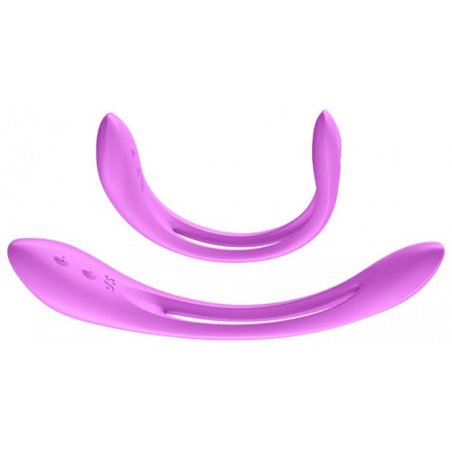 Многофункциональный вибратор для пар с гибкой основой Satisfyer Elastic Joy Violet